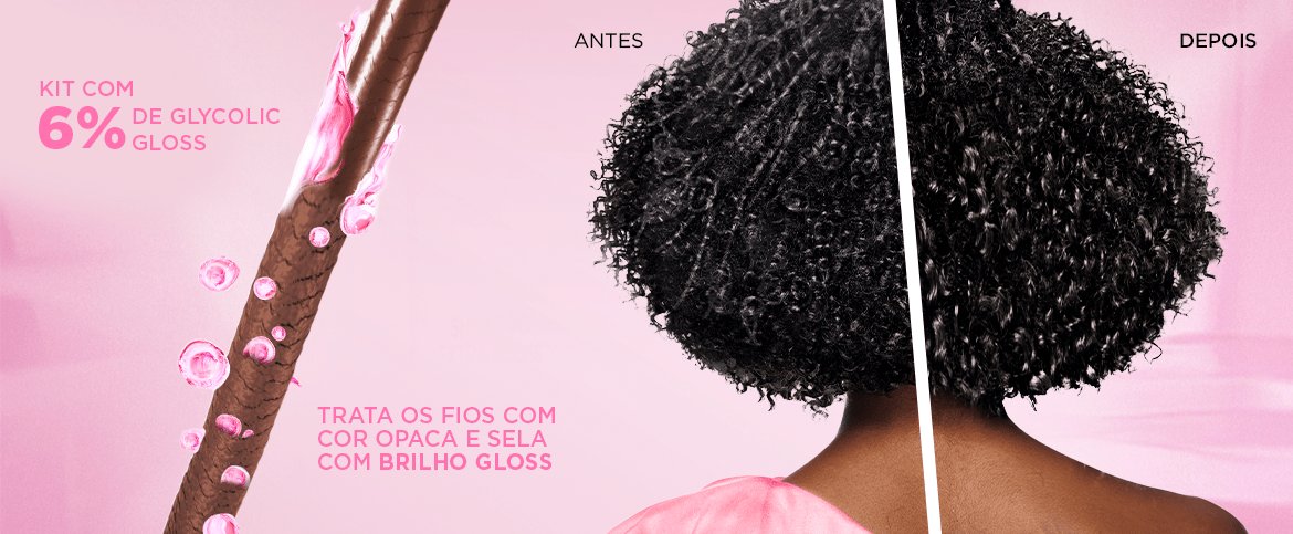 Imagem da modelo Cindy com um pack de Casting Creme Gloss